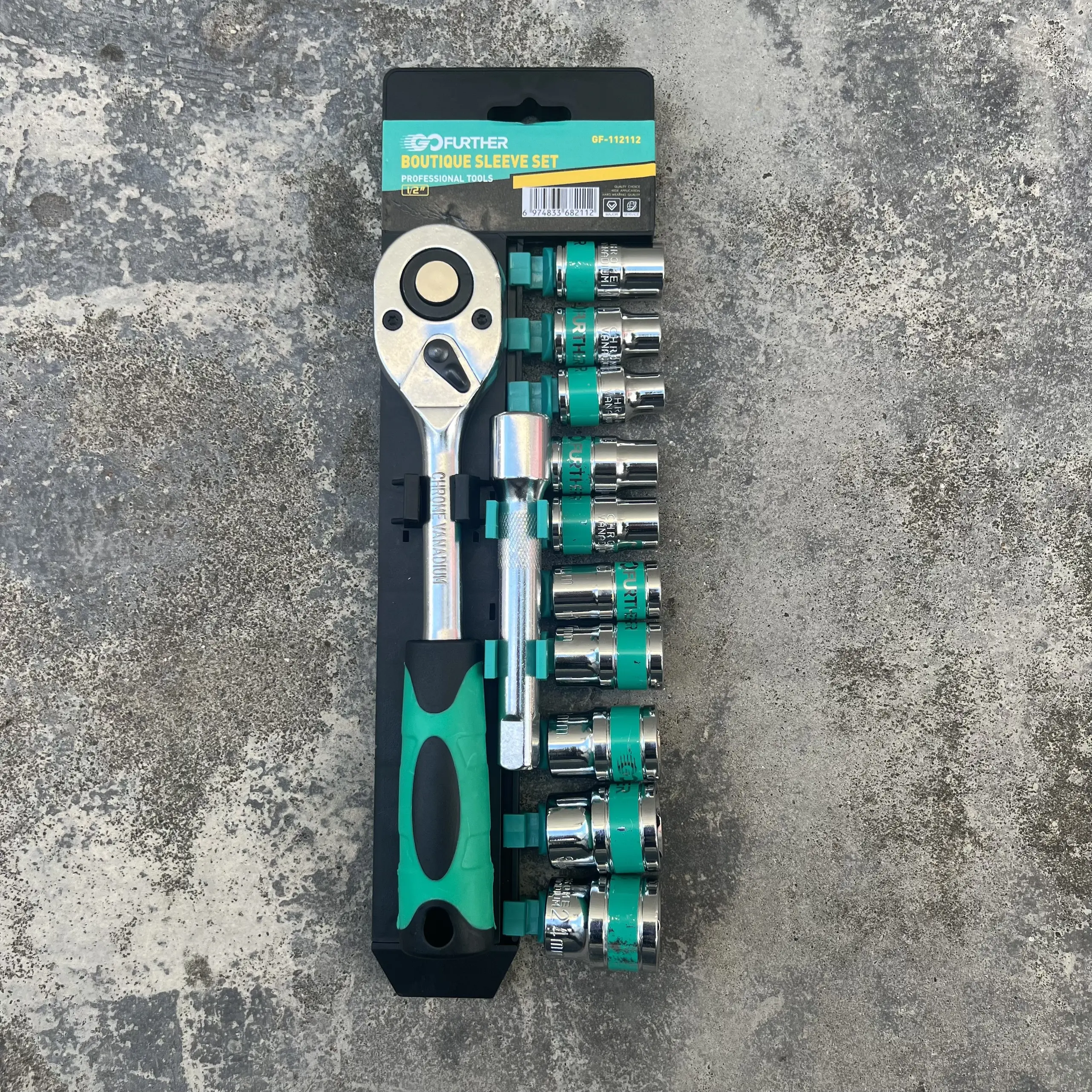 Bộ tuýp 12 chi tiết tay tự động Gofuther - Bộ khẩu sửa chữa xe máy, ô tô