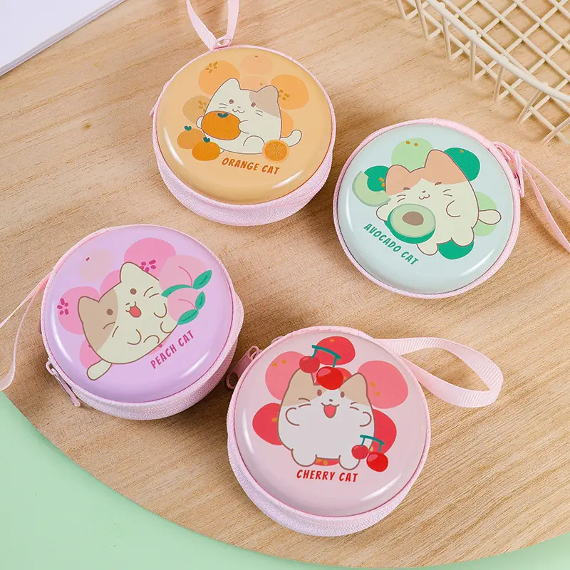 Ví Đựng Tiền Xu Bằng Thiếc, Thiết Kế Sáng Tạo Và Dễ Thương, Cho Trẻ Em, Hình Hoạt Hình, Thích Hợp Đựng Tiền Lẻ, Tai Nghe Và Cáp, Khóa Kéo Tròn, Túi Đựng Đồ, Nhỏ, Tuyệt Vời Làm Quà Tặng 6