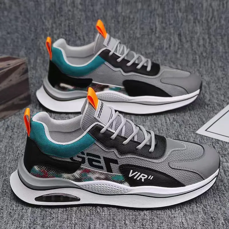 2024 Men's Fall Breathable Sneaker Men's Casual Running Shoes Student Versatile Men's Shoes Mesh Surface Lightweight Pumps