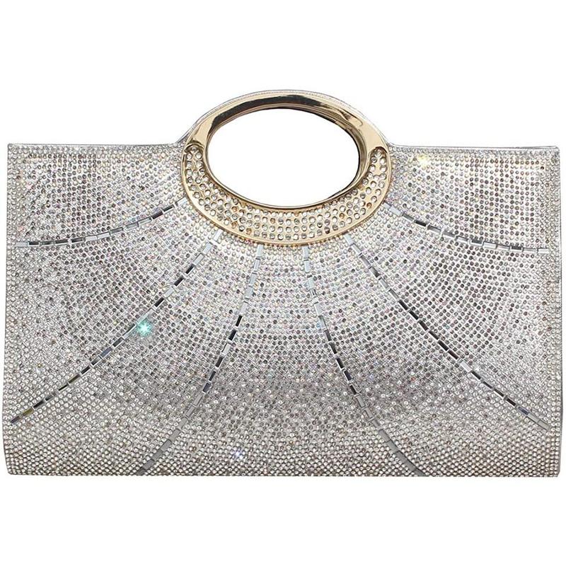 Tas Pesta Kondangan Wanita Import Premium Kekinian Mewah Elegan Terbaru Crystal Clutch Bag 88533 5