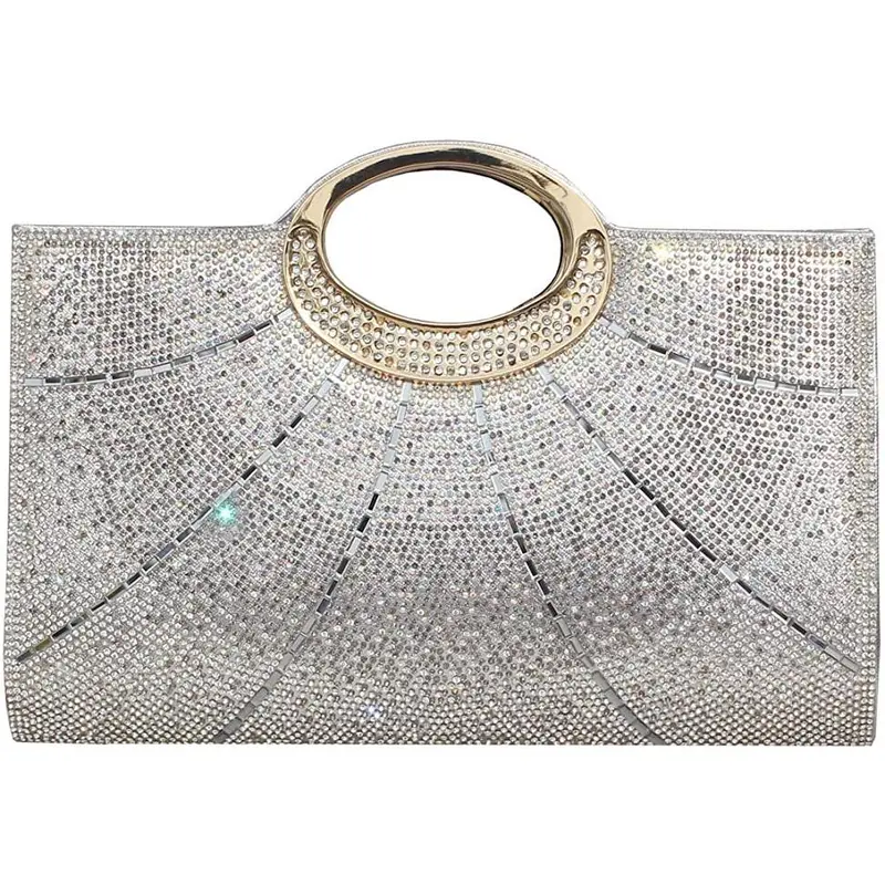 Tas Pesta Kondangan Wanita Import Premium Kekinian Mewah Elegan Terbaru Crystal Clutch Bag 88533 4