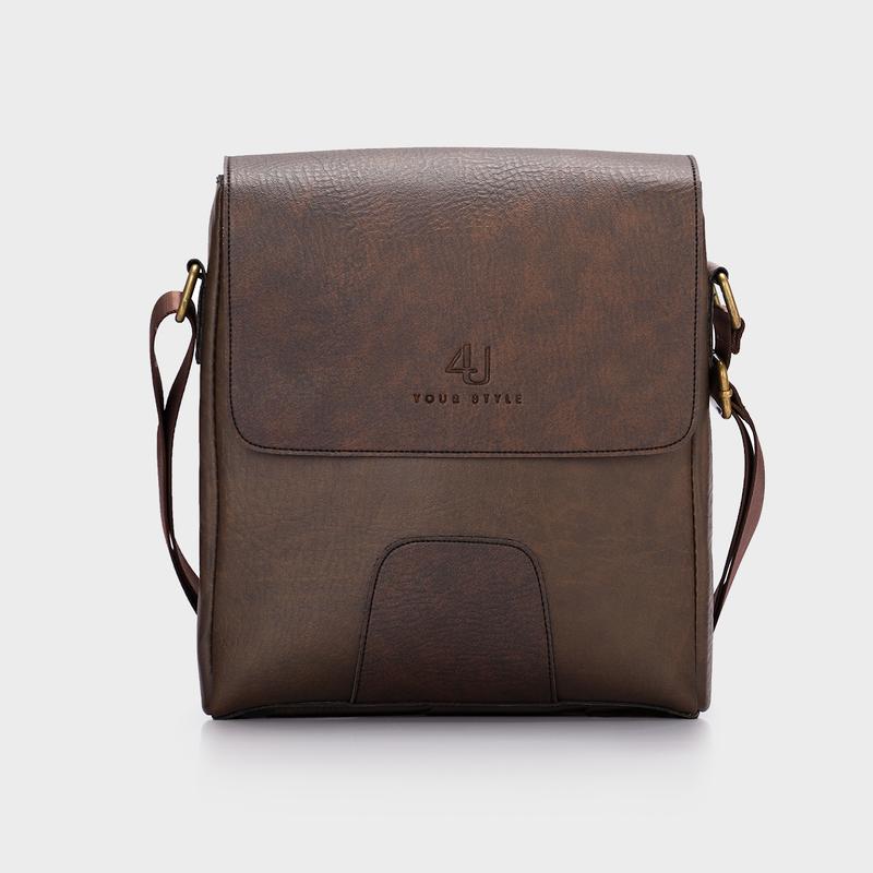 Túi Đeo Chéo Da Nam 4U Nắp Gập Thời Trang D267