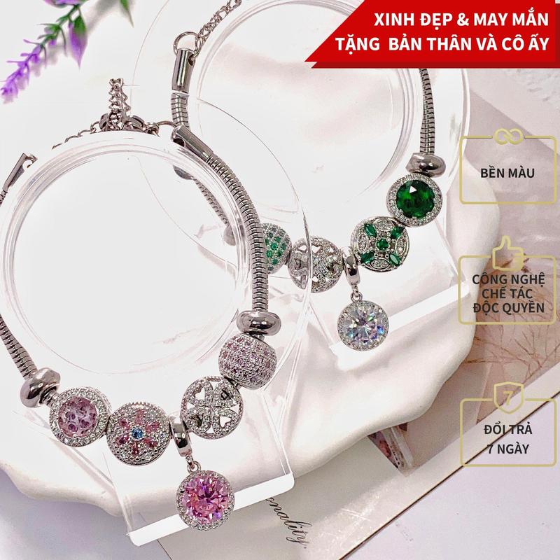 Product Introduction of [HÀNG BÁN CHẠY] Lắc tay charm kim tiền xanh ngọc lục bảo 1