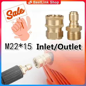 Moveclap  Konektor M22 Male & M22 Female Quick Release Untuk Pressure Washer