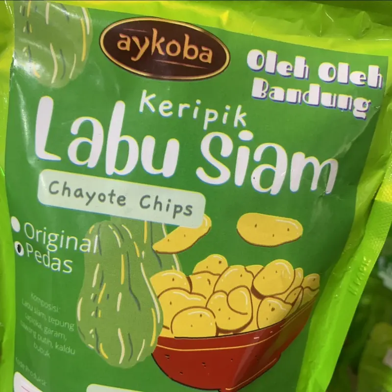Snack cemilan Keripik Labu Siam AYKOBA Chayote Chips 4