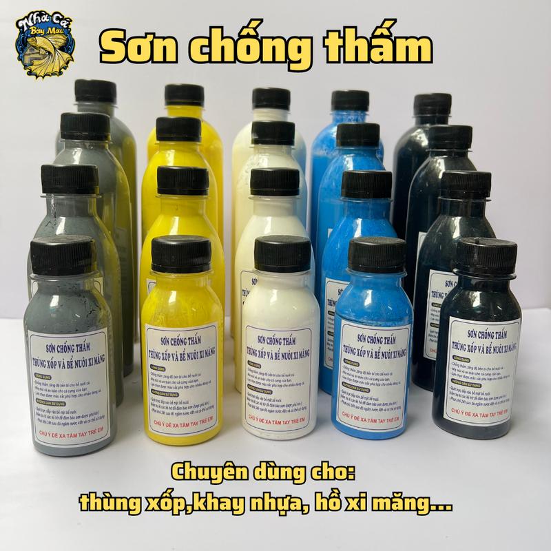 Sơn chống thấm thùng xốp, hồ xi măng, hồ nuôi cá ( 100ml-500ml )