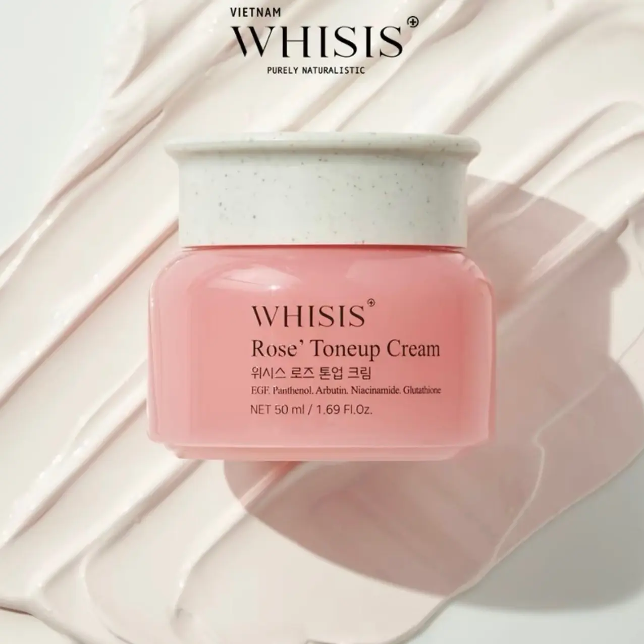 [Hang cty]Kem ngày nâng tông hỗ trợ dưỡng trắng Whisis Rose’s Toneup Cream 50g