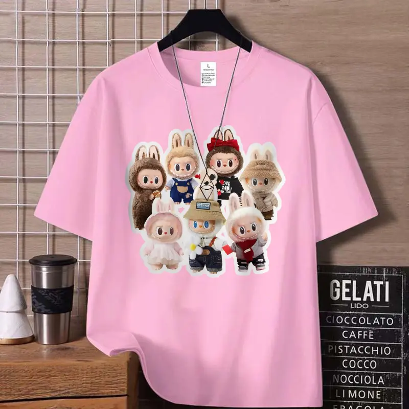 [T6213] เสื้อลาบูบู้ตุ๊กตา Clothing Women เสื้อ sister เสื้อยืดผู้หญิงโอเวอร์ไซส์ เสื้อยืดลาบูบู้ผู้หญิง เสื้อพิมพ์ลายผู้หญิง เสื้อยืดผู้หญิงน่ารักๆ น้ำเงิน สีเทา เหลือง ชมพู Tshirt Lady