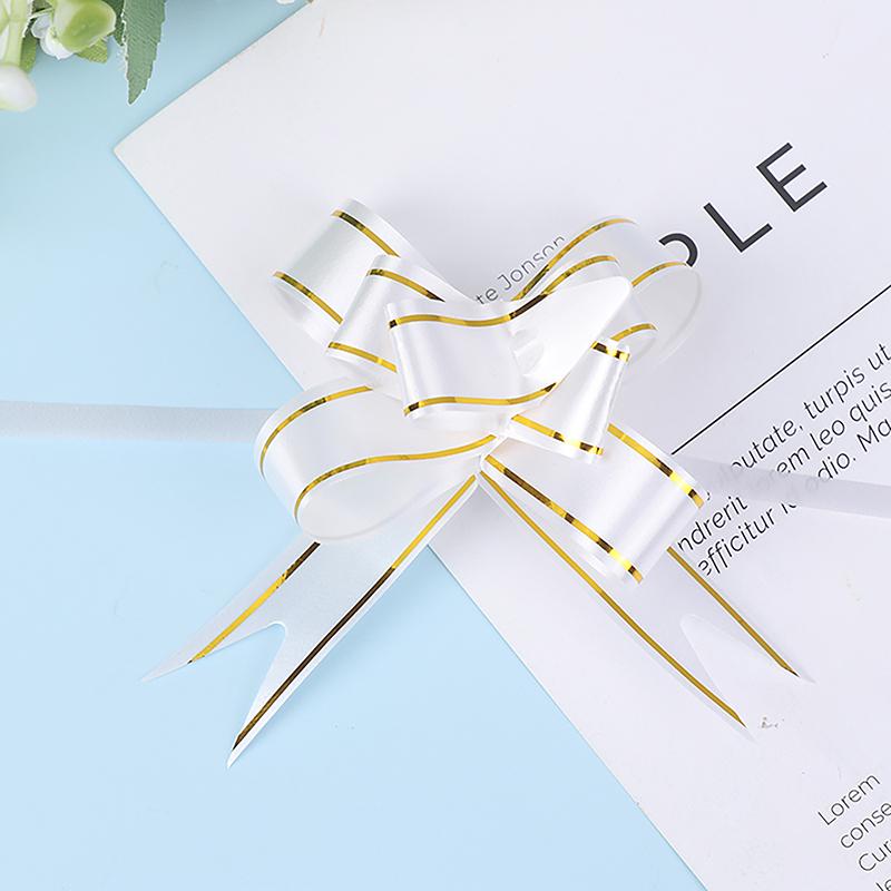 Product Introduction of 20 Pcs Ribbon Pull Bows Gift Knot Ribbon Wedding Gift Decoration Gift Wrapping Bows Packing Car Decor 32