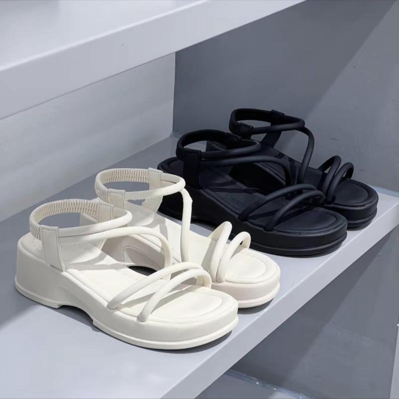 Giày sandal nữ đi học có quai hậu nhiều màu đế cao 3  phân kiểu ulzzang giá rẻ JAENIA SD003 DéP Shoes dép miu