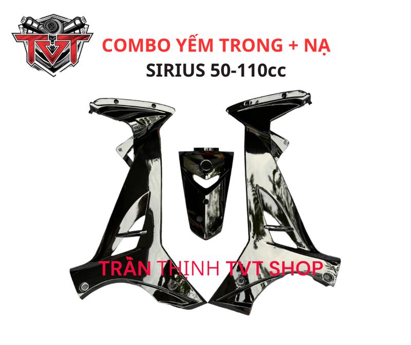 Combo Yếm Trong và Mặt Nạ 3 Lỗ Lắp Đặt Sirius 50 - Sirius 110 - Nhựa Nguyên Sinh Nhiều Màu Sắc Phụ Kiện Phụ Tùng