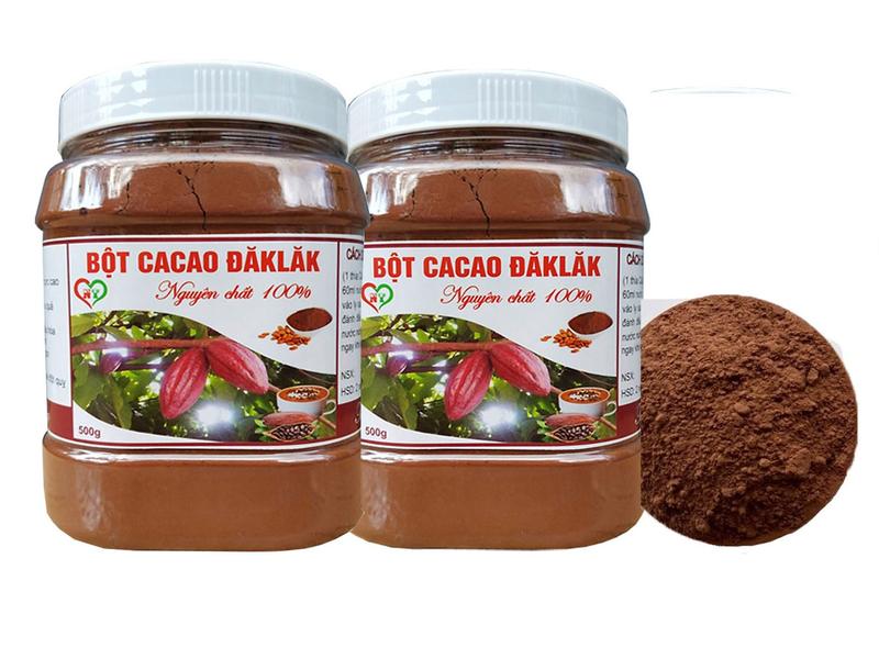 Combo 2 Hũ  or 1 Hủ Bột Cacao Daklak 500g/Hũ