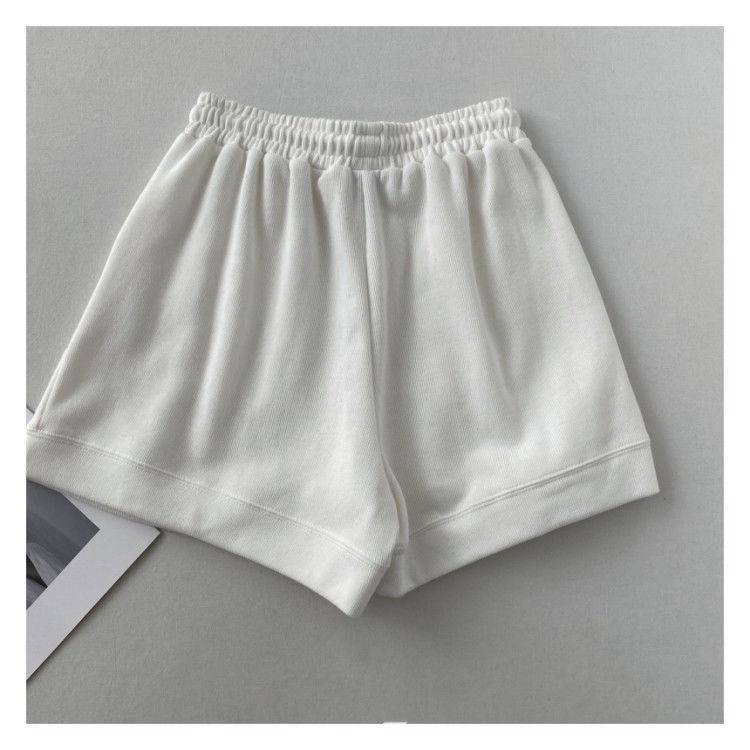 Product Introduction of 2024 High waisted slimming casual sports shorts for women's new Korean loose wide leg drawstring A-line pants 12