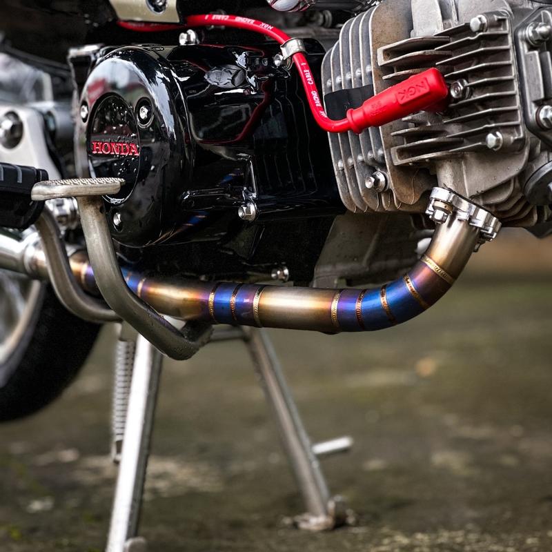 Cổ bô thoát khí thải cho xe Wave - Dream - Wave A 110 - FuLed ( titan ) phụ kiện xe máy