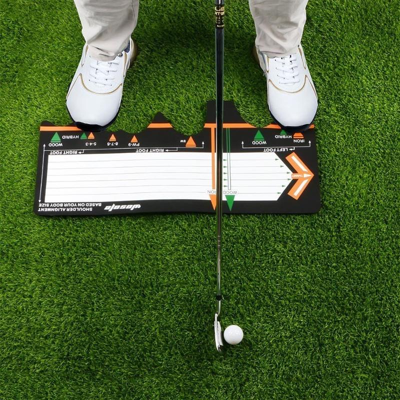 Product Introduction of Driving Golf Mat / Karpet Panduan Swing Practice Posture Assist Stance Mat 0