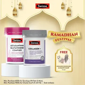 Bundling Swisse Ultiboost Astaxanthin Glutathione Complex 30s + Swisse Beauty Collagen Plus 30s