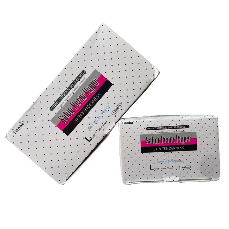  Giấy Uốn Tóc Nóng Lạnh 1000 Tờ Hộp Dễ Sử Dụng Siêu Mỏng Siêu Dai Kích Thước 8cmx15cm & 6,5cmx10cm Thân Thiện Với Môi Trường 