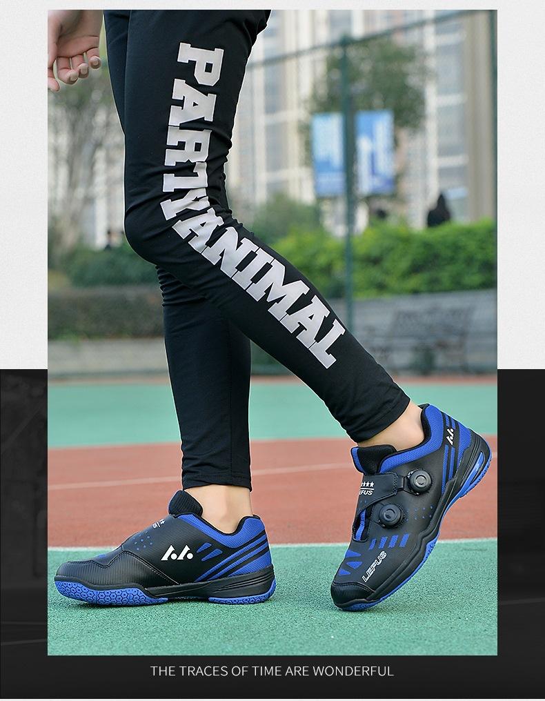 Product Introduction of In Stock Professional Badminton Race Shoes Feather Training Shoes Men's and Women's Same Sneaker Tennis Shoes Revers Badminton Shoes Men's and Women's Same Rotating Button Non-Slip Wear-Resistant Table Tennis Training Sneakers Sneaker Tennis Shoes 23