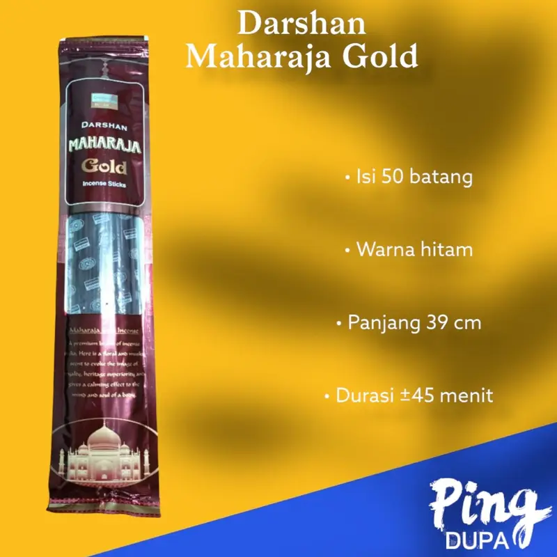 Dupa Hio Maharaja Pouch India Isi 50 Batang by Darshan 0
