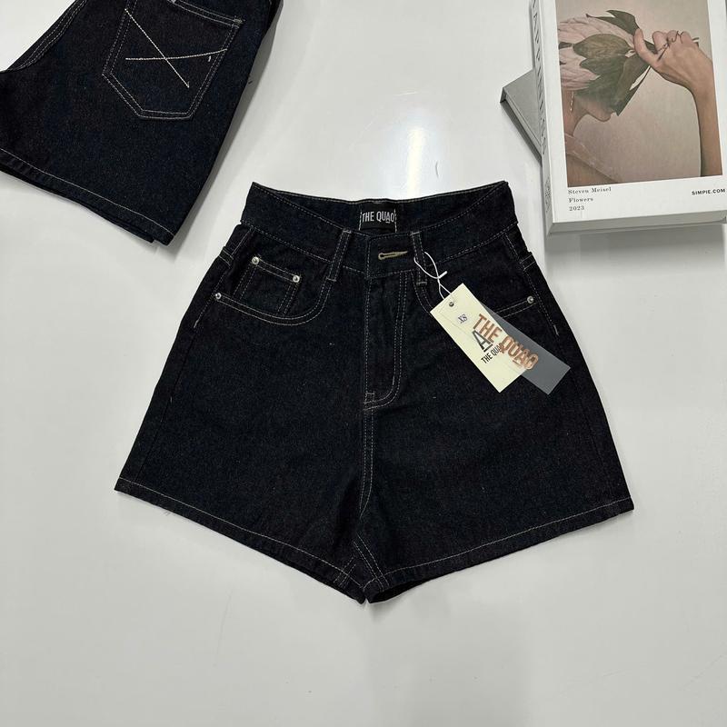 Product Introduction of THE QUẠO - Quần Short Jean Nữ Lưng Cao Thêu Túi Sau S1203_614 32
