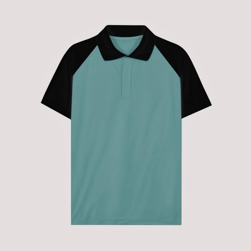 ÁO THUN POLO PHỐI RAGLAN VẢI THUN CÁ SẤU POLY Menswear Nam 1
