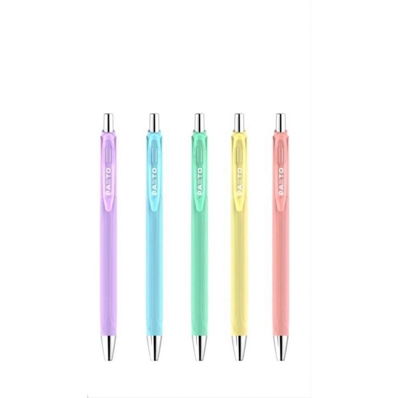 [ VĨ 5 CÂY]  Bút bi bấm Thiên Long màu Pastel GELB015 GEL-B015 GEL B015 PAZTO mực xanh.