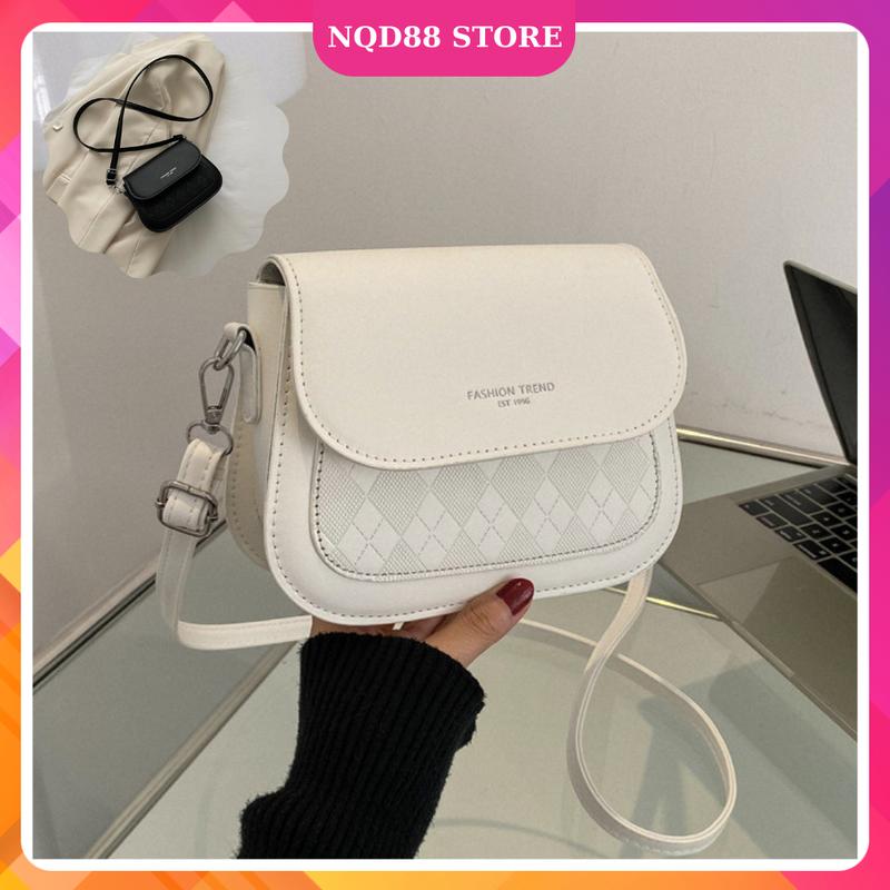 🌺FREE SHIP🌺Túi xách nữ thời trang túi đeo chéo đeo vai in vân trám da đẹp để vừa các dòng điện thoại NQD88 K101 0