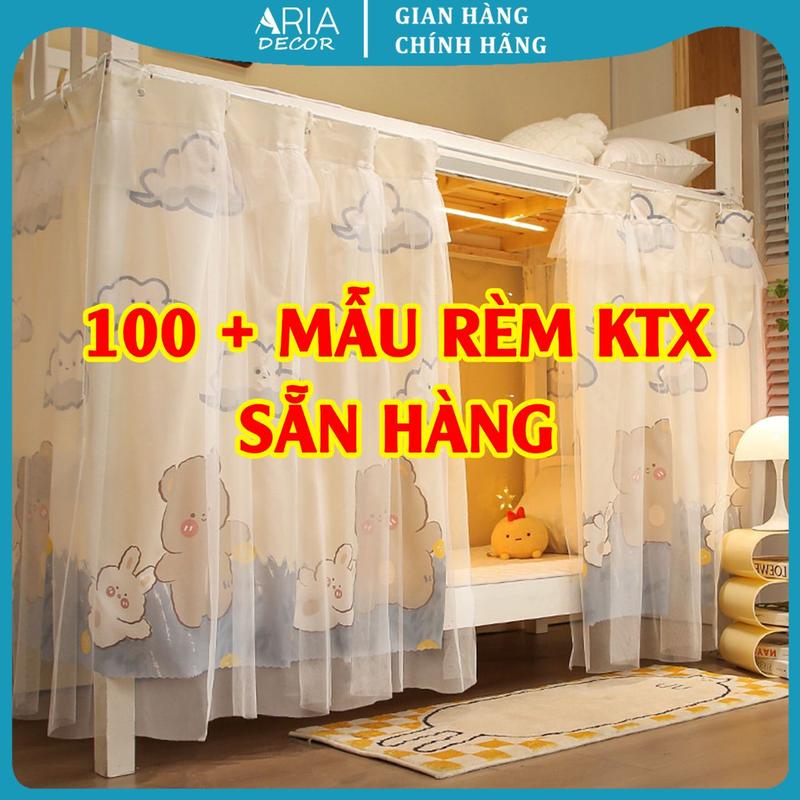 Rèm giường tầng 2 lớp Rèm kí túc xá Aria Decor