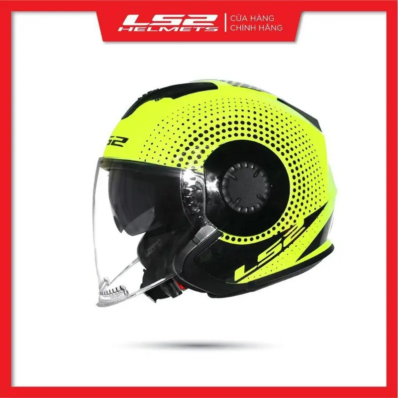 ￼Mũ Bảo Hiểm 3/4 Hai Kính LS2 OF570 Verso 1