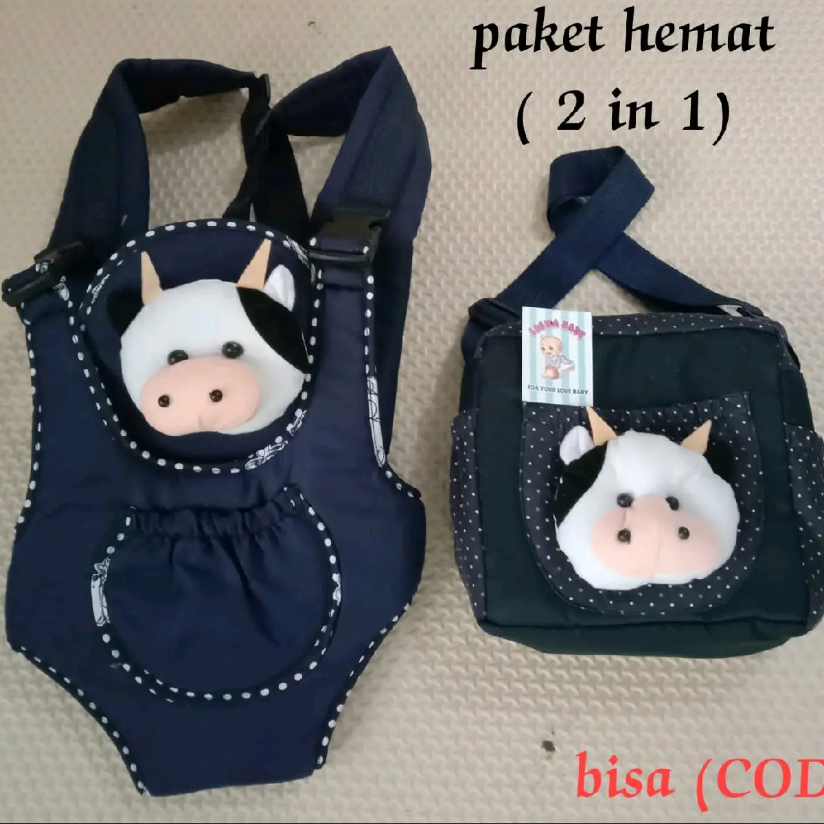Paket Hemat 2in 1 Tas dan Gendongan depan Ransel