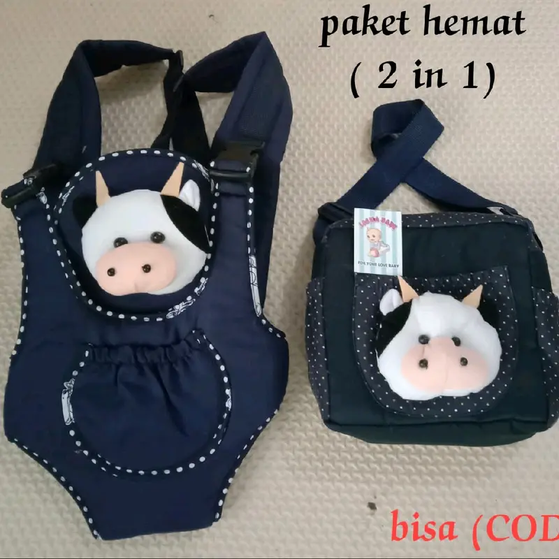 Paket Hemat 2in 1 Tas dan Gendongan depan Ransel 0