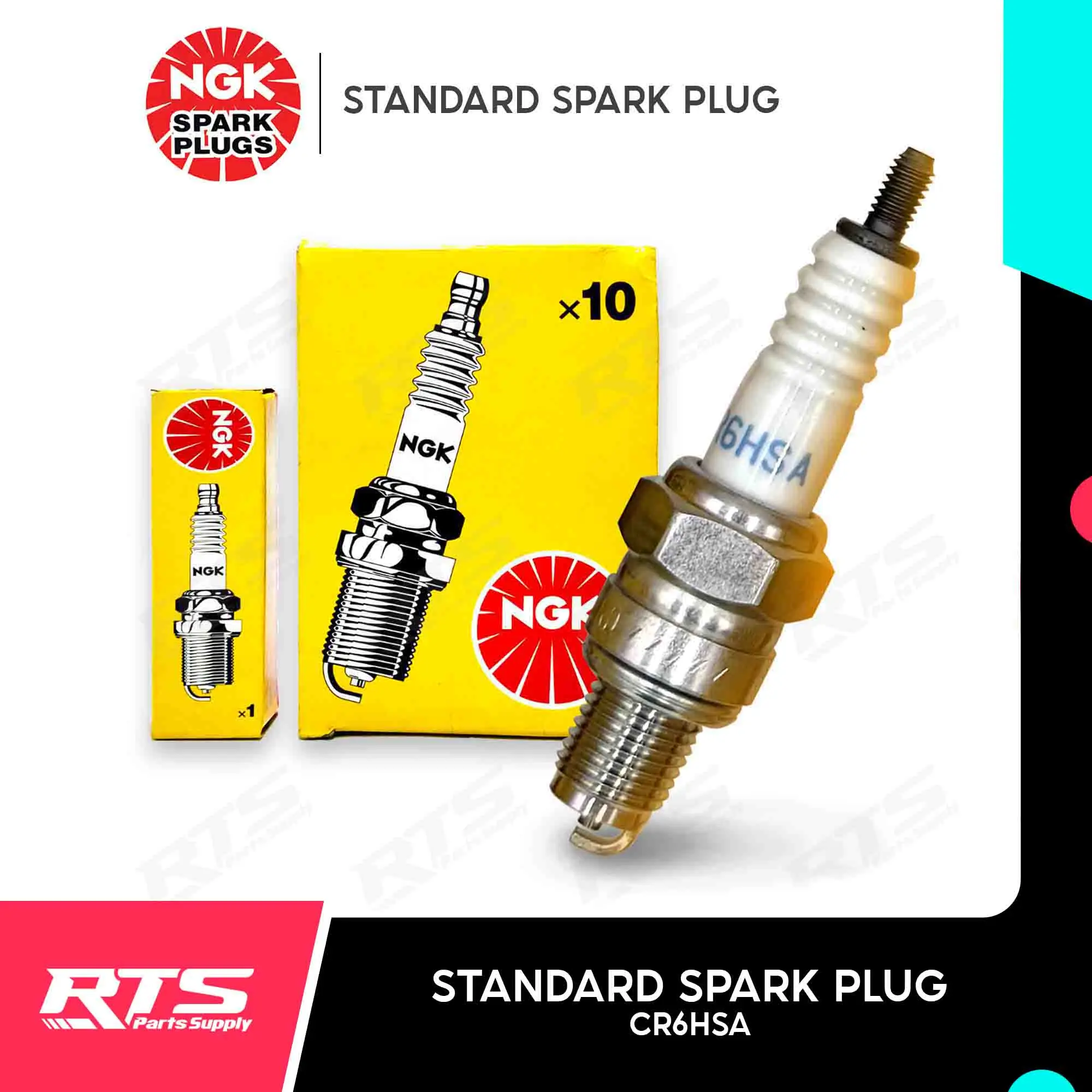 NGK Spark Plug Standard for Kawasaki 110 Pro Neo Max 100 Z 125