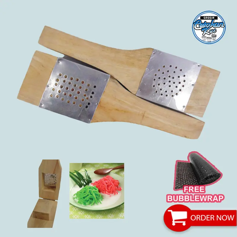 Cetakan Putu Mayang / Petulo , Getuk Bahan Kayu Aluminium Kitchenware 0