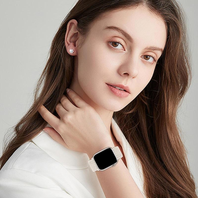 Stretchy Solo Loop Band for Apple Watch Band For Women Men, Water-resistant Sports Strap, Adjustable Sport Elastic Nylon Strap For iWatch Series, Boyfriend Gift 8