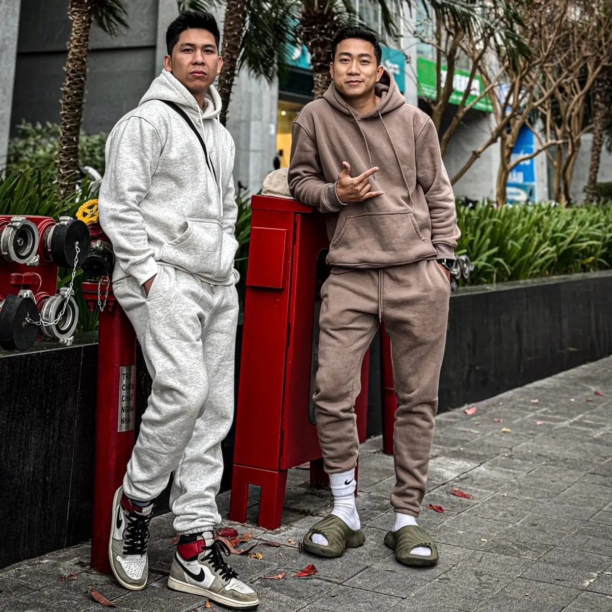 Bộ nỉ lót bông DUMIMAN new 2025 basic 3 màu xám - đen - nâu full size m-l-xl-xxl (50-90kg) - Menswear, Áo