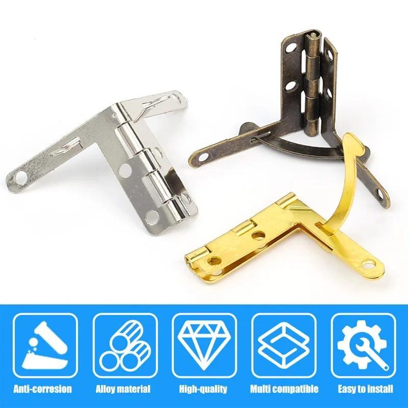 Product Introduction of 10/20 Sets Support Spring Hinge with Screw L Shaped 90 Degree Hinges for Jewelry Display Box Watch Case Hardware Fixing Accessories 21