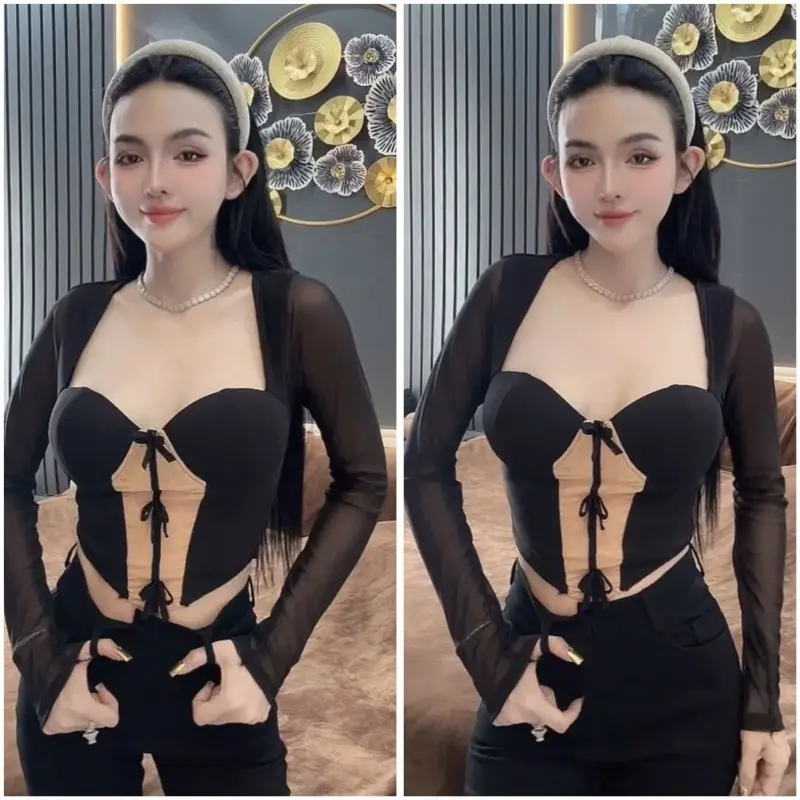 ÁO CÚP TAY DÀI PHOM NGẮN VẠC NHỌN