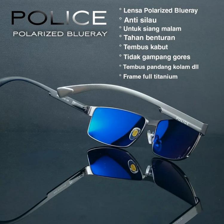 Product Introduction of PALING MURAH!! Sunglasses/Kacamata POLICE Trendy Masa Kini Sporty P24 FullBlack Polarized Terpolarisasi Super Fullset Free Pembersih Kacamata 0