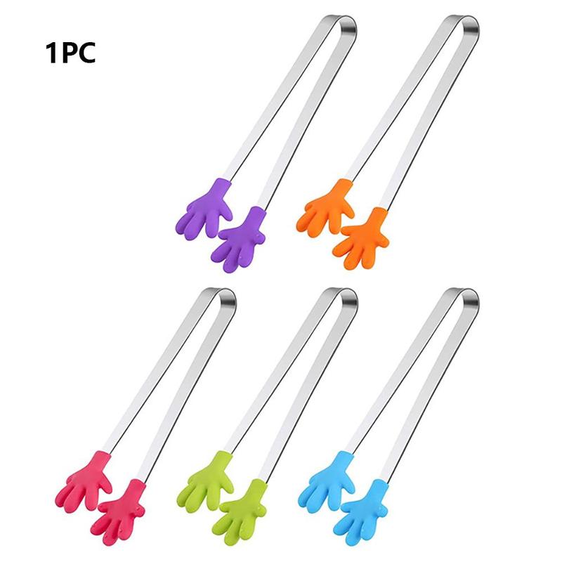 Silicone Mini Tongs (1 Piece), 5in Hand-shape Food Tongs for Ice Cube, Sugar Tongs, Kids Tongs for Serving Food, Household Kitchen Products, Kitchen Utensils, Kitchen Gadgets 6