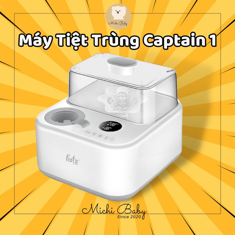 MÁY TIỆT TRÙNG SẤY KHÔ HÂM SỮA ĐIỆN TỬ CÓ TÍCH HỢP MÁY HÂM SỮA - CAPTAIN 1 FATZ BABY - FB4320SJ - Michi Baby MC299 Cho Bé