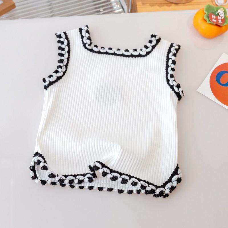 Product Introduction of Áo Vest Mùa Hè Cho Bé Gái, Không Tay, Thời Trang Mới, Có Hai Dây, Thích Hợp Cho Trẻ Em Và Bé Gái, Phong Cách Phương Tây, Hợp Xu hướng, Áo Trên 6