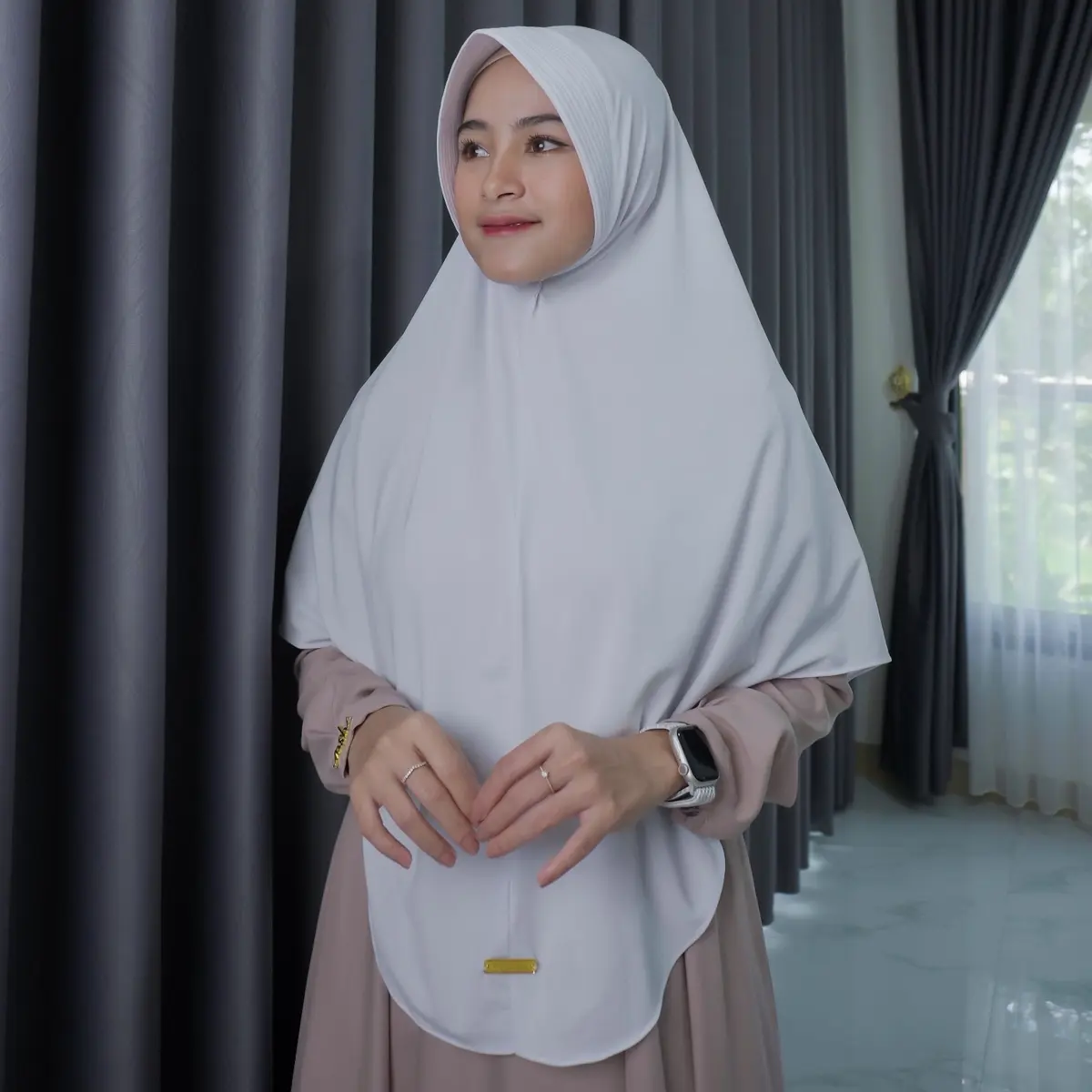 Neisya Hijab - Size XL Hijab Instan Bergo Daily Laksita Jersey Cantik Muslimah Panjang Tebal