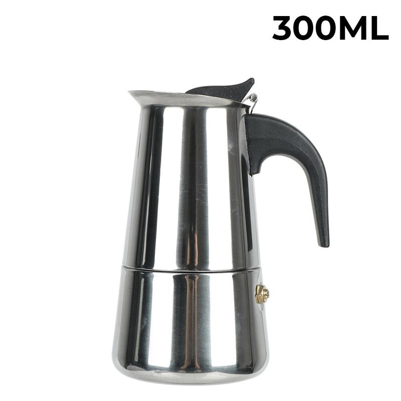 Product Introduction of Periuk Kopi untuk Dapur, Keluli Tahan Karat, Moka Espresso Latte, Penapis Dapur, Pembuat Kopi Moka, Tersedia dalam 2/4 / 6 / 9 Cawan, Periuk Pembuat Kopi Kitchenware 26