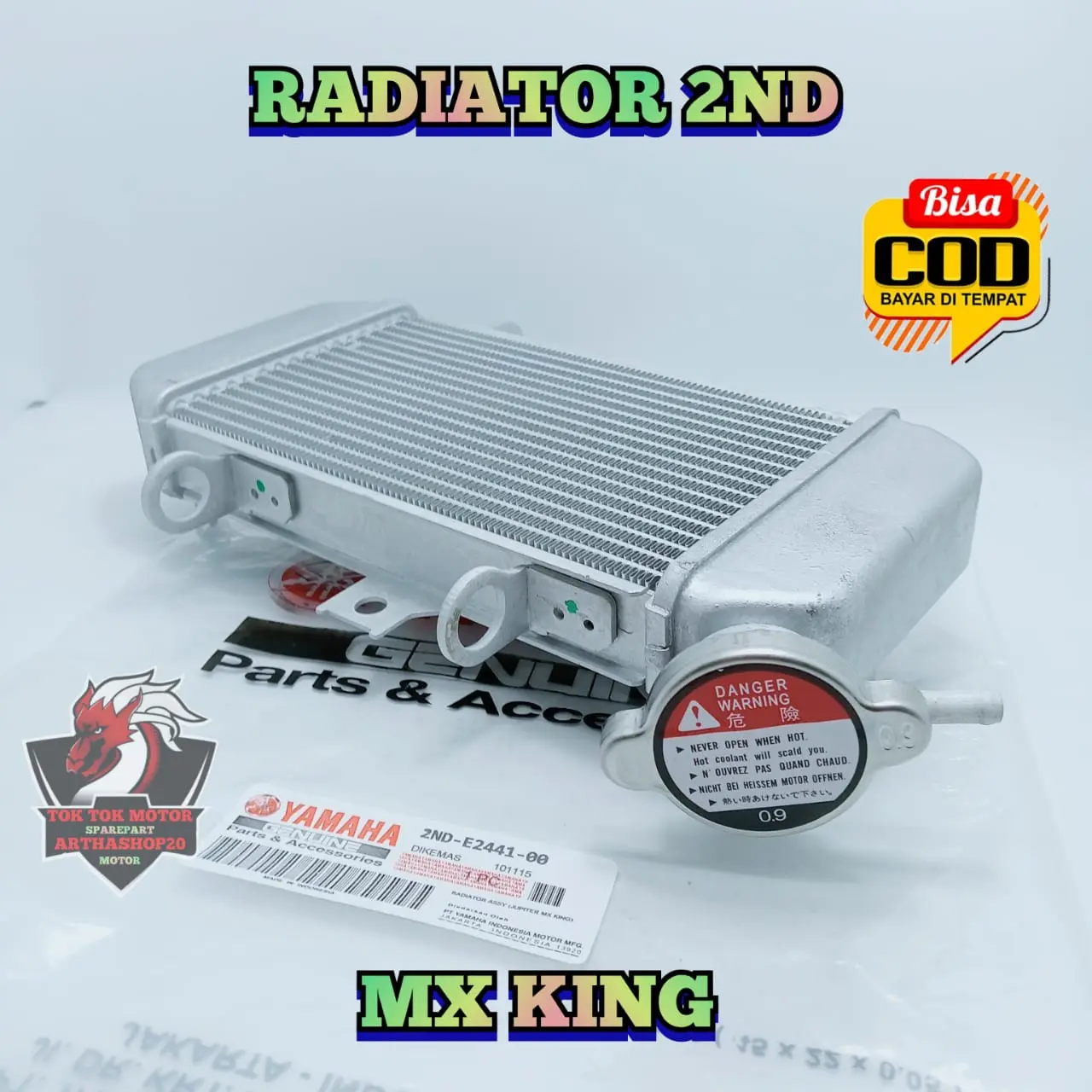 Radiator Pendingin 2ND Motor Yamaha MX King 150 Ladiator Coolant Berkualitas Asli Original