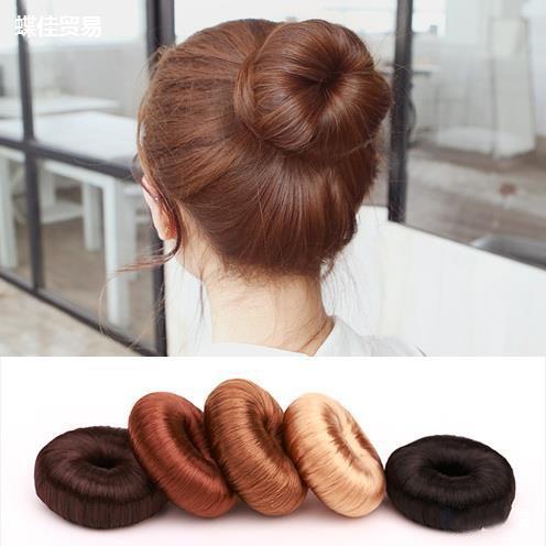  Búi tóc củ tỏi tròn độn phồng tóc giả tiện ích dành cho nữ B16 
