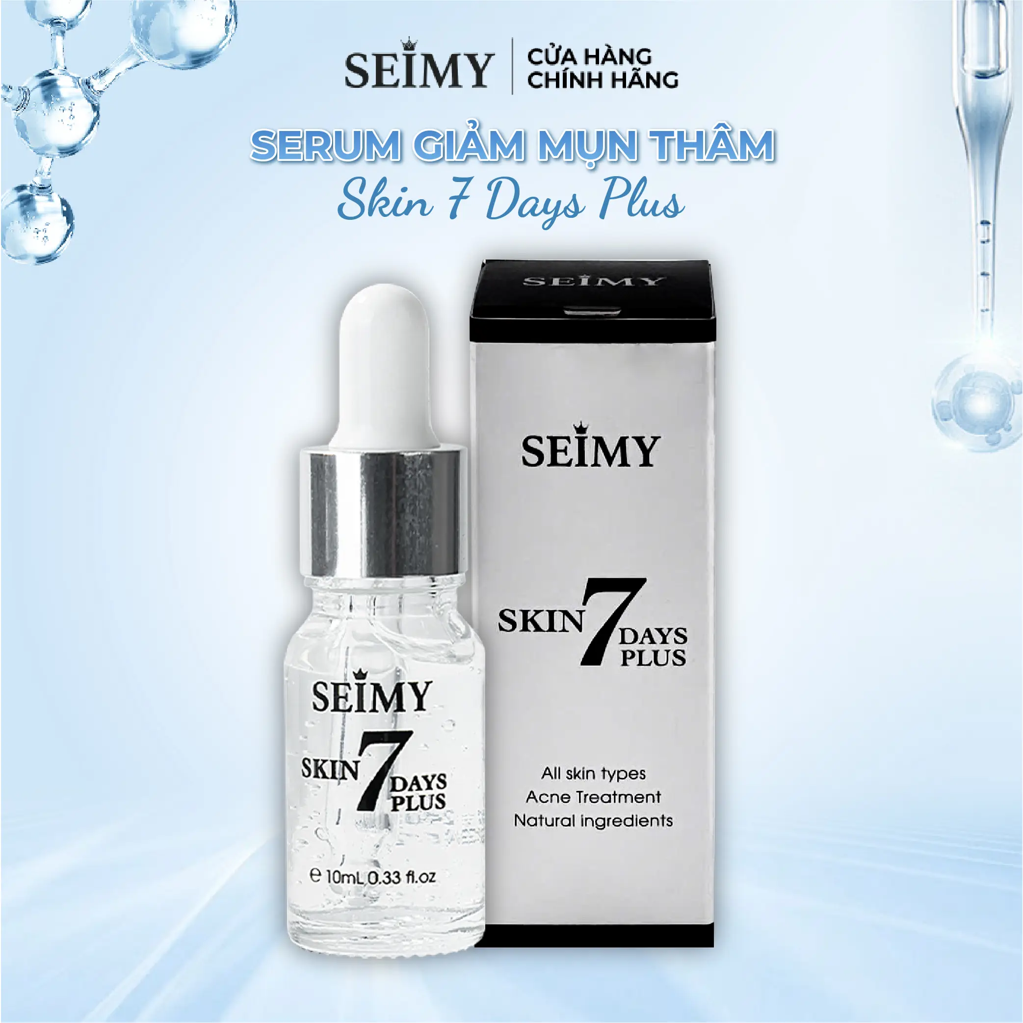 Serum Hỗ Trợ Mụn Thâm Seimy - Skin 7 Days Plus 10Ml Skincare