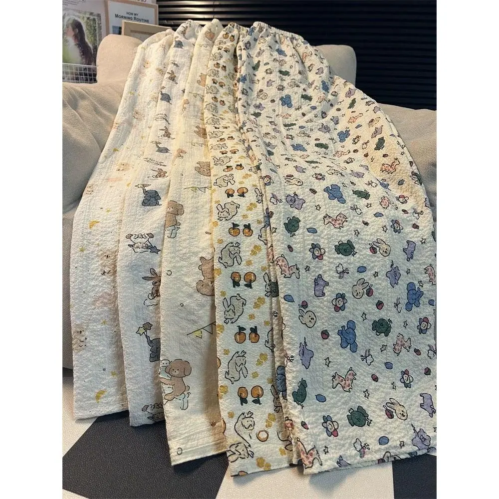 Cartoon Cute Pajama Pants for Women Spring and Autumn Thin Loose Casual Wide Leg Home Walking Pants Can Be Worn outside