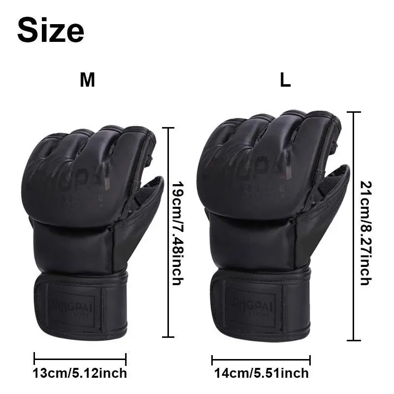 Boxing Gloves, Training & Sparring Gloves, Martial Arts Gloves with Open Palms, Kickboxing Gloves, Muay Thai, MMA Gloves 1