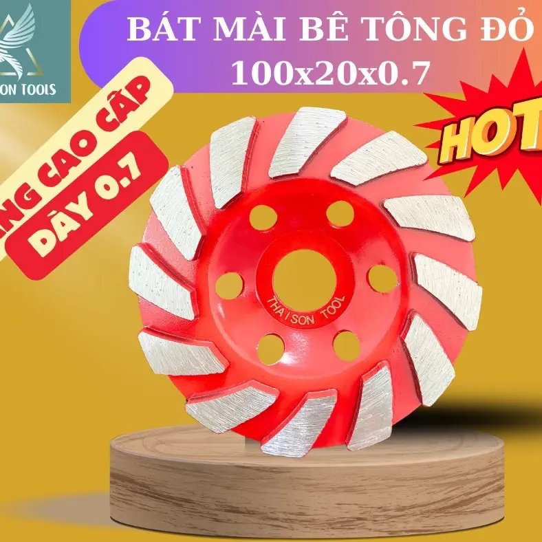 Bát mài bê tông thương hiệu Thái Sơn, dày dặn chắc chắn, siêu bền đẹp