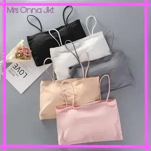 ONNA JKT - Ice Silk Bralette Tube Bra / Crop Top Bra Ice Silk Seamless Halus / Bra Kemben BRA140 Wanita Bh